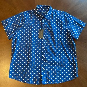 Slate&Stone Polkadotted Collared Buttonup size-XL